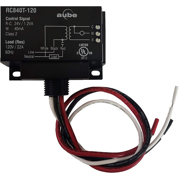Aube RC840T120 On/Off Switching Electric Heating Relay with Builtin