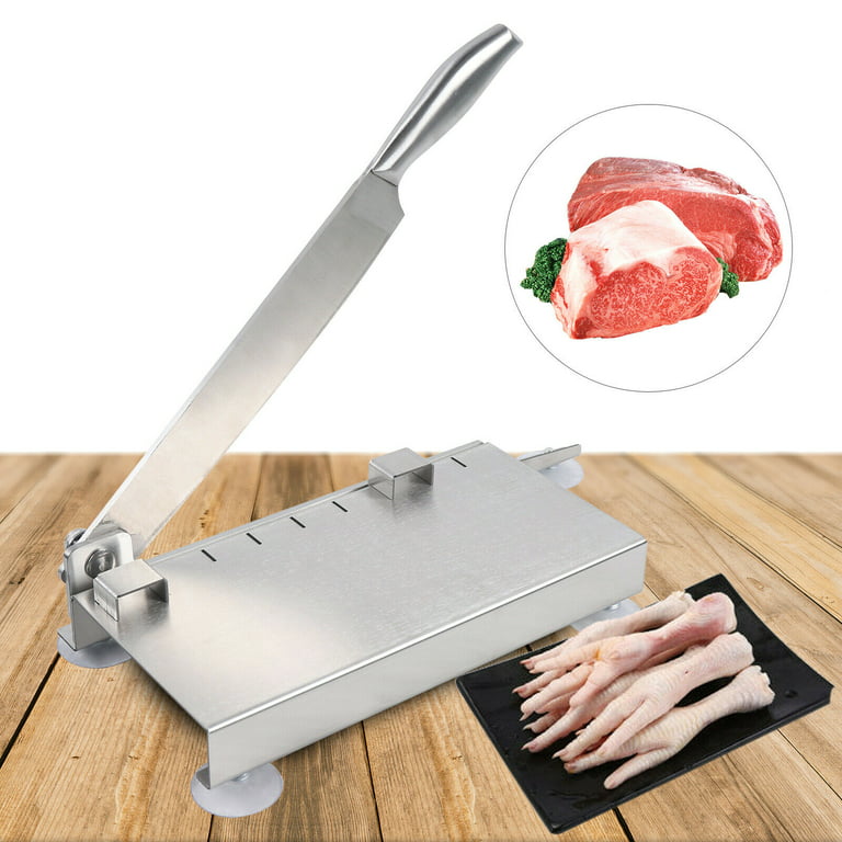 Manual Meat Slicer Stainless Steel Slicing Machine Frozen Meat Beef Bones  Cutter