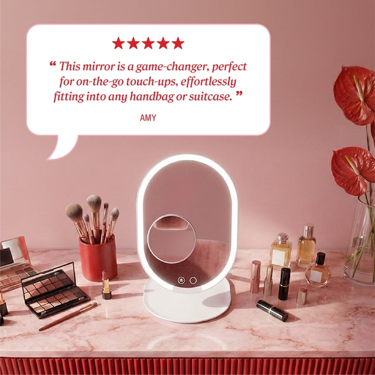 ONYX Professional Ultra Slim LED Foldable Mirror - Walmart.com
