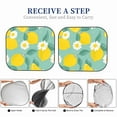 thumbnail image 6 of Daiia Lemons Chamomile Flowers And Leaves 2PCS Car Windshield Sun Shade, Foldable Sun Shield for Car Front Window, Auto Sun Blocker Visor Protector Universal for Truck SUV Pickup-Small, 6 of 7