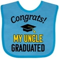 thumbnail image 3 of Inktastic Congrats My Uncle Graduated with Cap Boys or Girls Baby Bib, 3 of 4
