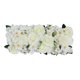 thumbnail image 2 of Arco de bricolaje Fila de flores Flores de rosas artificiales Telón de fondo floral Panel de flores de la boda Flores citadas para el salón de Blanco Soledad Paneles de pared de flores, 2 of 10