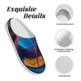 thumbnail image 5 of Lsque Cool Cat In Sunglasses Pattern Womens Comfort Cotton on Scuff With Memory Foam and Anti-skid Sole Slipper-39/40, 5 of 7