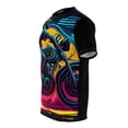 thumbnail image 3 of 1970's Retro Neon Lights Classic Motorcycle - AOP T-Shirt (S-3XL), 3 of 7