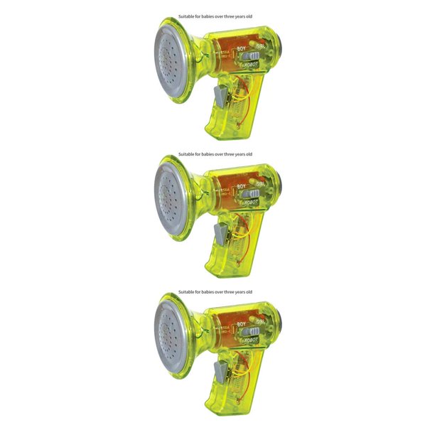 Bewildely Cambiador de voz Amplificador Altavoz de plástico Cambiador de voz ajustable Megáfono Juguete para niños, Amarillo fluorescente Type1 NO1 Bewildely CBP217385