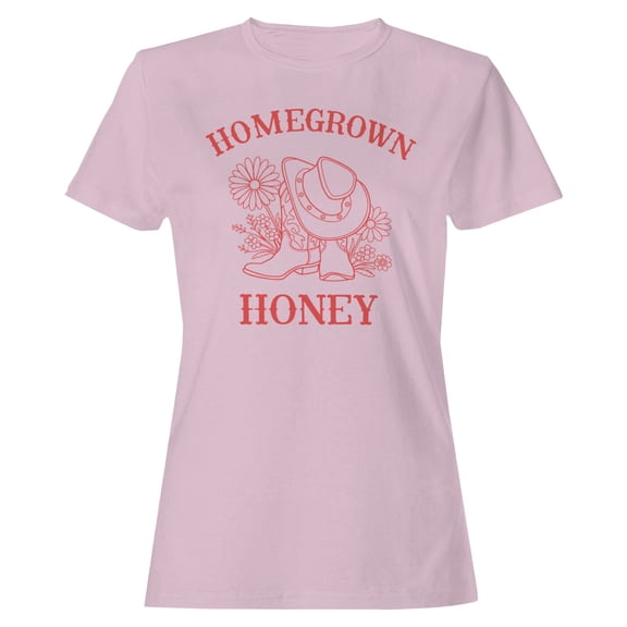 Homegrown Western Honey Women's T-shirt - Light Pink