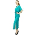 thumbnail image 6 of Bimba Women's Designer Tassel Kaftan Dress Kimono Sleeve Long Maxi Coverup Gown, 6 of 9
