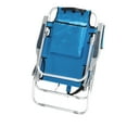 thumbnail image 4 of Blue Padded Beach Chair Heightened,Weight Capacity 220Lbs,Lightweight And Easy To Carry And Move, 4 of 9