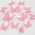 thumbnail image 1 of 24 pegatinas de pared de mariposas TUNC decoración del hogar rosa, 1 of 4