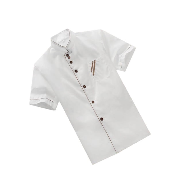 Executive Chef Coat with Contrast Piping please be reminded and Buttons White XXL