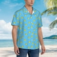 thumbnail image 3 of Susaid Duck Swimming Print Hawaiian Shirts for Men Women,Hawaiian Summer Short-Sleeve Casual Relaxed-Fit Button-Down,X-Large, 3 of 7