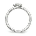 thumbnail image 3 of Sterling Silver Rhodium Infinity Symbol Ring, 3 of 7