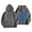 Gray, variant on 2026 Autumn Hoodie Beige Hoodie Long Sleeves V-Neck Long Cardigans for Women Lightweight Print Loose Hoodie College Hoodie(3XL)