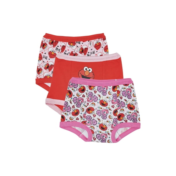 Elmo Elmo Potty Training Pants Underwear 3 Pack Toddler Girls Walmart Com Walmart Com