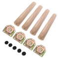 thumbnail image 6 of Kesenlong furniture legs 4 Sets Furniture Leg Wood Furniture Feet Table Leg Extender Replacement Feet, 6 of 7