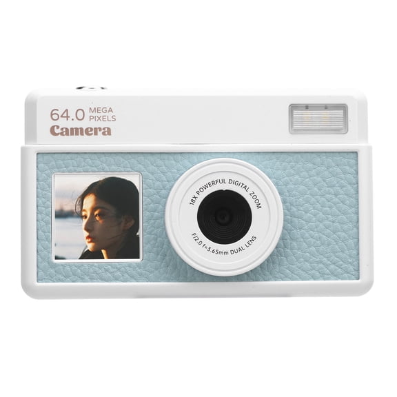 Xirurus Retro Digital Camera, 4K 64MP 18X Zoom Autofocus Camera with 2.8 Inch Screen, Multiple Filters & LED Fill Light (4K / 4000p)