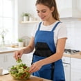 thumbnail image 3 of B Canvas Apron Waterproof Work Apron With Stain Resistant Fabric And Adjustable Neck Strap For Cooking Kitchen Gardening And Cleaning For Women Men, 3 of 7
