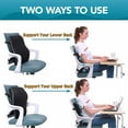 thumbnail image 4 of Lumbar Support Pillow for Office Chair - Ergonomic Back Support Cushion with Adjustable Straps, Breathable 3D Mesh Cover, Ideal for Car, Computer & Home Use, 4 of 9