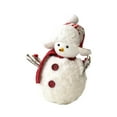 thumbnail image 4 of Christmas Snowman Table Decoration Plush Snowmen Figurine Foam Cloth Gift for Family Friends Xmas Living Room Shelf, 4 of 9