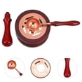 thumbnail image 1 of Raindrops 1ensemble Chauffe-Cire Rouge Foncé avec Cuillère Réchaud Portable pour Usage Décoratif, 1 of 6