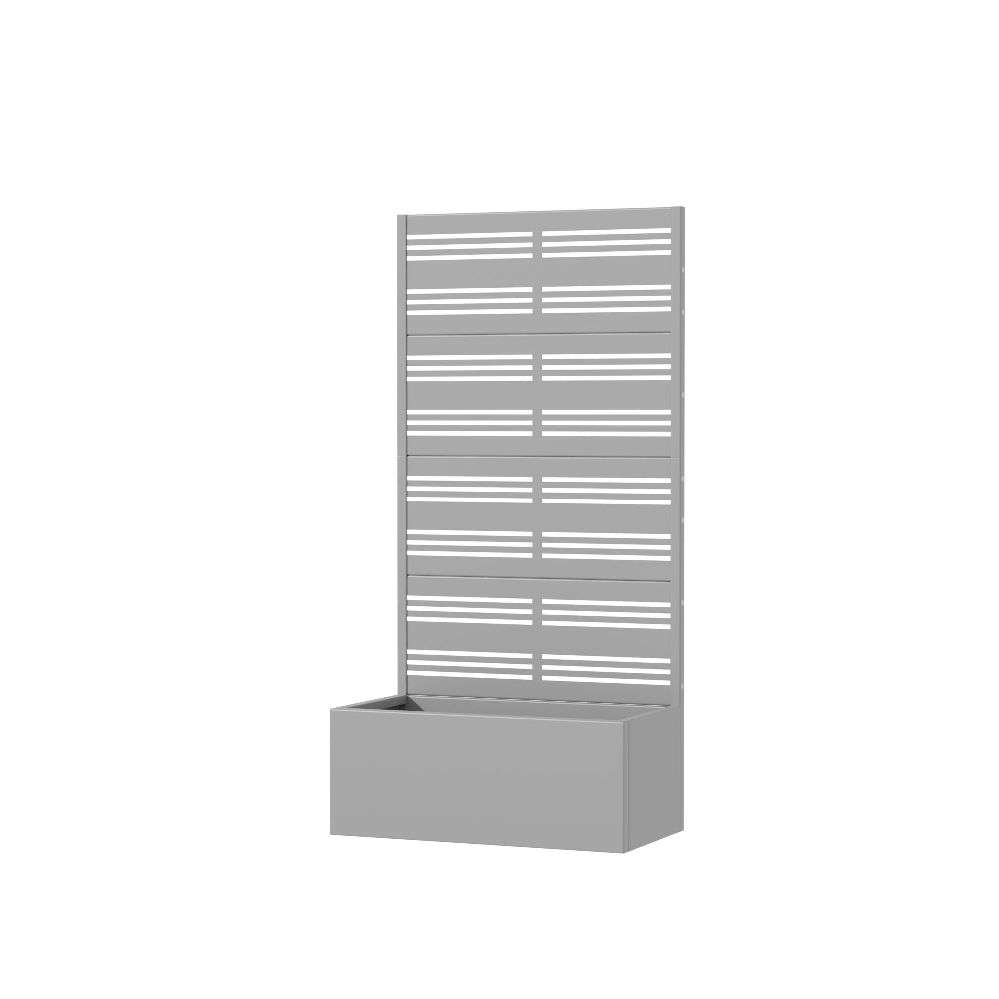MAYEERTY 59*30in Outdoor Metal Planter Box, Space Saving Balcony Planter, Small Garden Planter Box for Patio, Garden, Yard