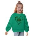 thumbnail image 3 of Posijego Chandails en Molleton pour Enfants de la Saint-Patrick Imprimé Trèfle Manches Longues Pull pour Enfants, 3 of 4
