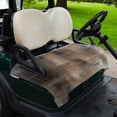 thumbnail image 2 of Golf Cart Seat Covers for 2 Seater, Brown Soft Microfiber Cart Seat Towel Blanket, Modern Ombre Oil Painting Art Abstract Absorbent Breathable Non Slip Bench Seats Protector for Golf Course 51"x31", 2 of 9