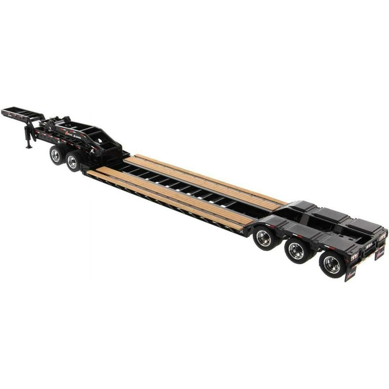 1:50 DIECAST MASTERS トレーラーセット Diecast Masters XL 120 Low-Profile HDG Trailer with Jeep + 2
