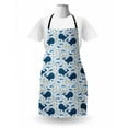 thumbnail image 3 of Whale Apron, Big Size Mammal Fish in Oceans with Underwater Anchor Seaweed Bubbles Print, Unisex Kitchen Bib with Adjustable Neck for Cooking Gardening, Adult Size, Pale Blue Multicolor, by Ambesonne, 3 of 4