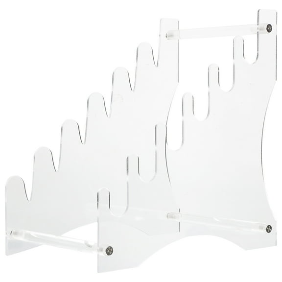 YuYiSan 1 set of Transparent Cutter Storage Rack Acrylic Fruit Cutter Storage Holder Kitchen Supply