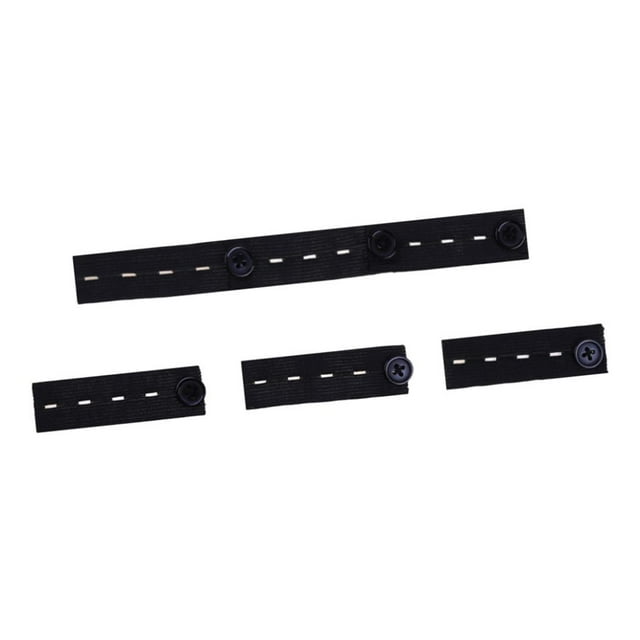 6pcs Pantalones Elásticos Extensores De Cintura Sujetadores De Costura Para Pantalones Jeans Blak Sunnimix Extensor de cintura de pantalones