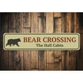 thumbnail image 1 of Bear Crossing Novelty Decor, Metal Wall Sign - 4x18 Inches, 1 of 4
