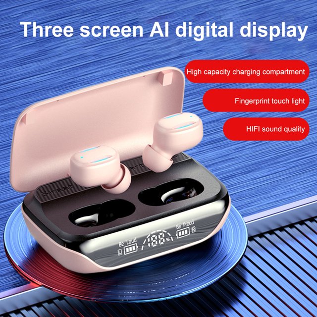 Auricular Tws Auriculares Intrauditivos Deportivos A Prueba De Sudor Compatibles Con Bluetooth 5.3 (Rosa)