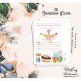 thumbnail image 5 of Darling Souvenir White Birthday Invitation Card Printable Fill or Write In Blank Invites Party Supplies Pack Of 28 5 x 7 Inches, 5 of 5