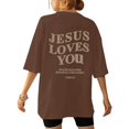 thumbnail image 4 of WILLBEST Chemises pour Femmes Mode Été Décontractée Col Rond Manches Courtes Ample Confortable T-Shirt Imprimé Haut 1, 4 of 6