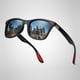 thumbnail image 2 of FUQIAN-Gafas de sol polarizadas para hombre y mujer, lentes de conducción cuadradas clásicas, de plástico, a la moda, color negro, UV400 Fivean unisex, 2 of 2
