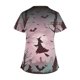 thumbnail image 4 of Tops Cortos para las Mujeres, Halloween Impreso en Cuello en V con Bolsillo, Moda Casual Manga Corta, 4 of 5