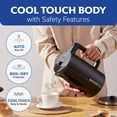 thumbnail image 2 of Hervidor eléctrico Elite Gourmet EKT8224 1.7L de doble pared negro, 2 of 7
