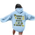 thumbnail image 4 of WEAIXIMIUNG Mama Sweatshirt Plus Size Ladies Fashion Hooded Letters Printing Printing Hoodies Leisure Blouse, 4 of 8