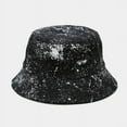 thumbnail image 5 of CoCopeanut Topi Panama Gambar Bintang Galaksi Konstelasi Mode Baru Topi Luar Ruangan Topi Bucket Topi Surya Musim Panas Musim Gugur untuk Wanita Pria Gorros, 5 of 6