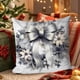 thumbnail image 1 of Funda de cojín decorativa navideña | Funda de cojín de sofá de 45x45 cm para dormitorio y sala de estar | Tejido de felpa suave con cremallera oculta | 1 funda de cojín cuadrada estándar, 1 of 6
