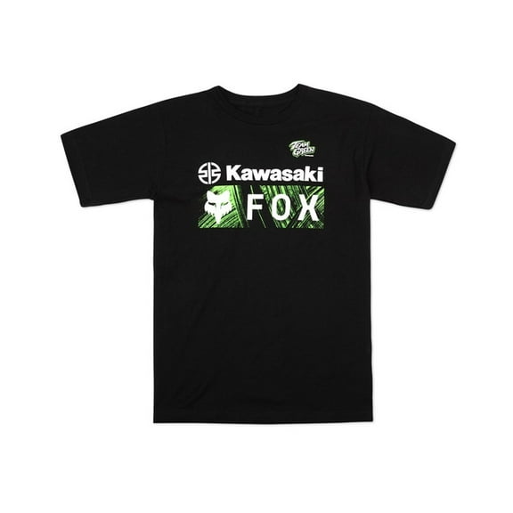 Kawasaki Team Green Fox T-Shirt Black Small