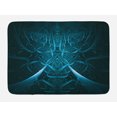 thumbnail image 1 of Fractal Bath Mat, Abstract Spooky Hollow with Dynamic Line Effects Creative Modern Computer Art Pattern, Non-Slip Plush Mat Bathroom Kitchen Laundry Room Decor, 29.5 X 17.5 Inches, Blue, Ambesonne, 1 of 2