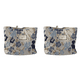 thumbnail image 2 of Cosméticos Con Flores en Relieve Almacenamiento Gran Capacidad para Acampar () Color Azul 2 Uds., 2 of 7