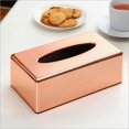 thumbnail image 2 of Caja de Pañuelos Perfecl de oro y rosa Servilletero de oro rosa, 2 of 8