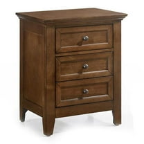 Intercon Furniture San Mateo Bedroom 3-Drawer Wood Nightstand in Tuscan Brown