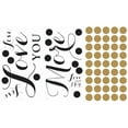 RoomMates Decor Love You More Quote PeelandStick Wall Decals