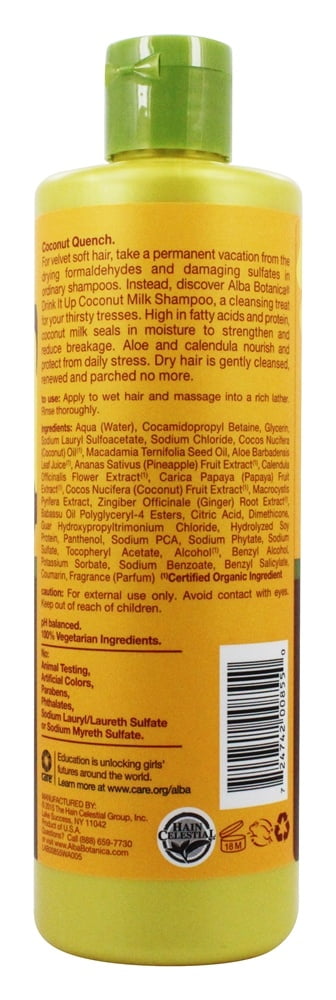 Alba Botanica Drink It Up Coconut Milk Shampoo