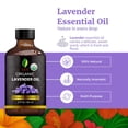 thumbnail image 4 of SVA Lavender Essential Oil Organic – 2 Fl Oz – 100% Natural Organic Lavender Oil - for Diffuser, Hair, Face, Skin Care, Aromatherapy, Scalp and Body Massage, Soap and Candle Making - with Dropper, 4 of 8
