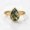 Rose Plated, variant on Pear Cut Natural Moss Agate Engagement Ring, June Birthstone Ring, Solitaire Green Gemstone Ring, Nature Inspired Ring, Anniversary Gift Ring for Her